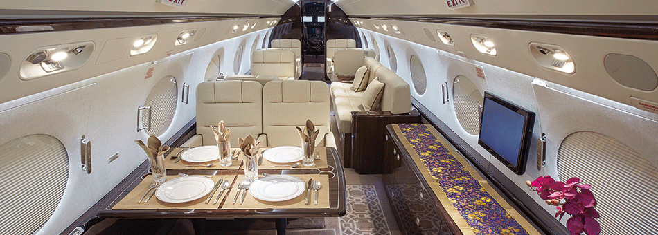 Air Charter In-Flight Services G450 Interior