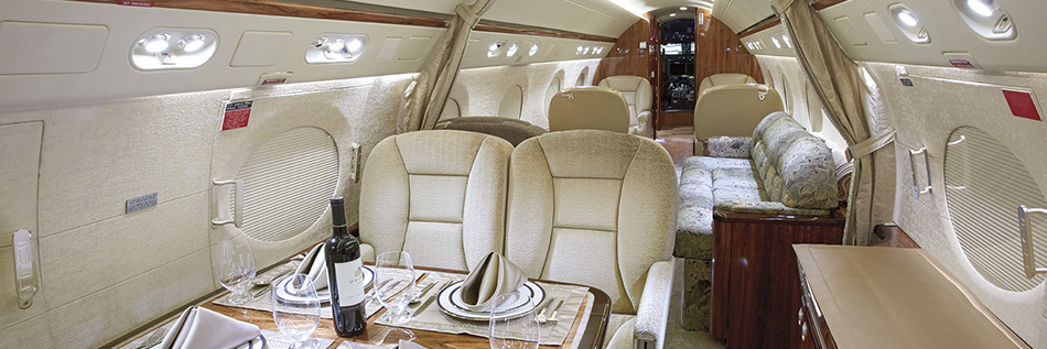 Air Charter Gulfstream G150 Cabin Interior