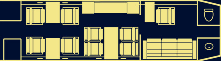 Falcon 900B Floorplan
